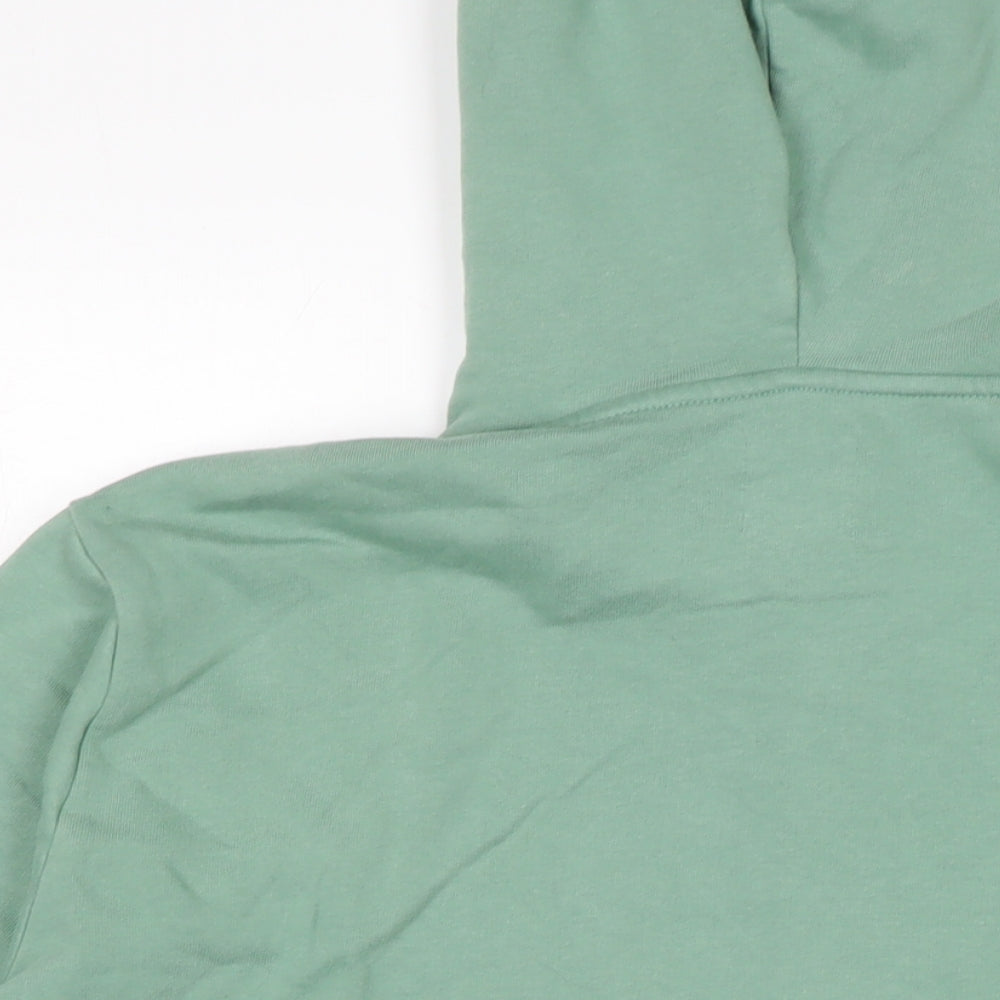 Marks and Spence Womens Green Cotton Full Zip Hoodie Size S