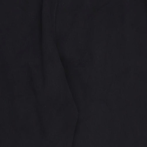 JD Williams Womens Black Cotton Jogger Trousers Size 22 L25 in Regular Tie