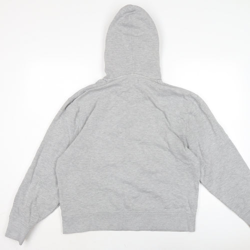 Topman Mens Grey Cotton Pullover Hoodie Size S