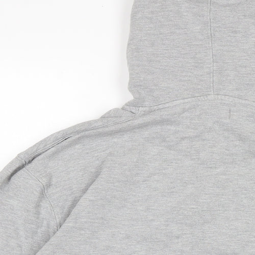 Topman Mens Grey Cotton Pullover Hoodie Size S