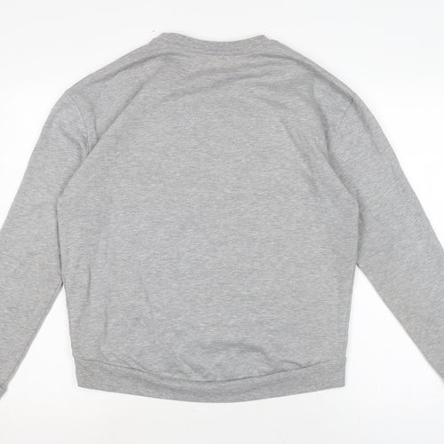 River Island Womens Grey Cotton Pullover Sweatshirt Size 10
