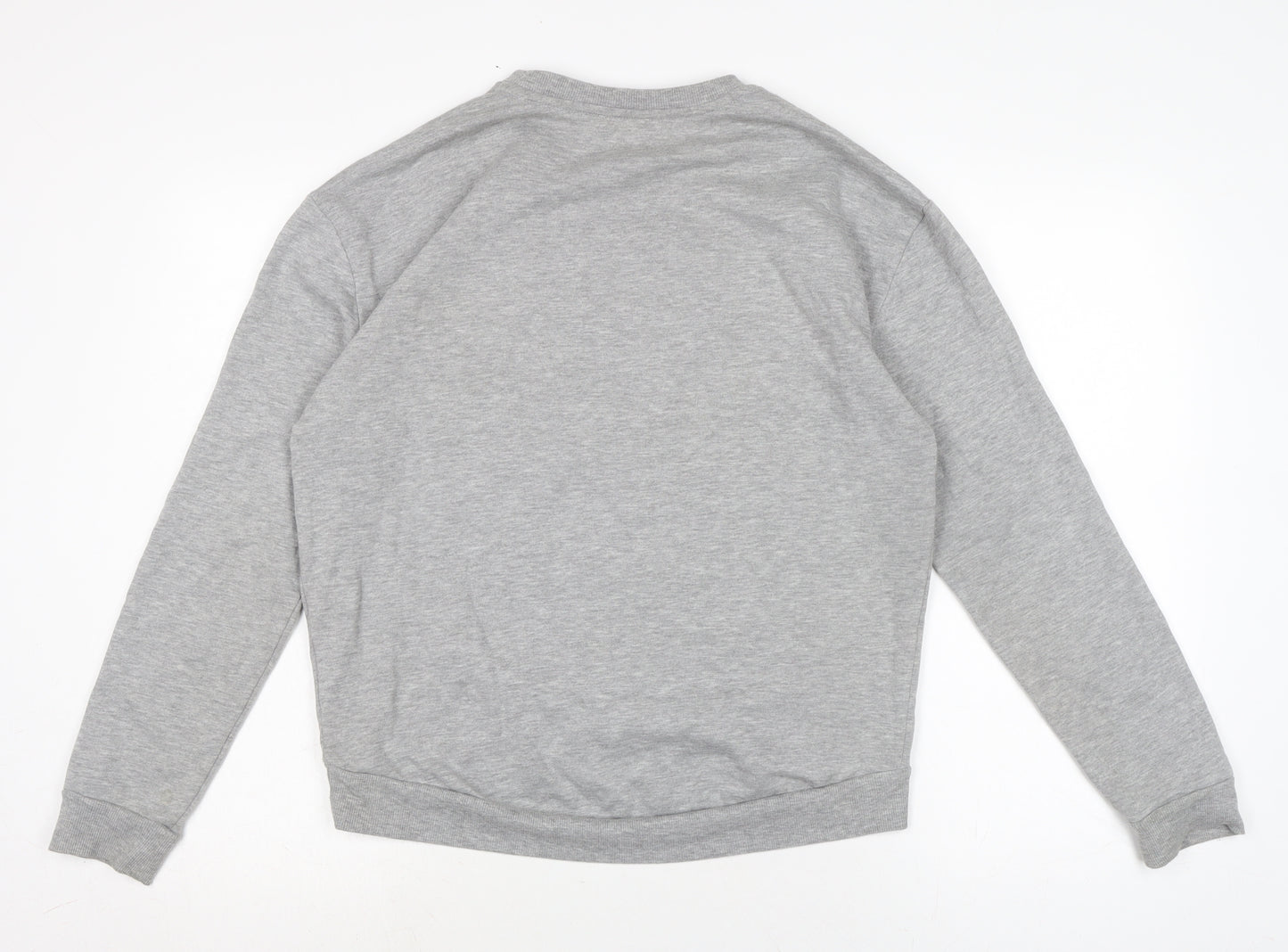 River Island Womens Grey Cotton Pullover Sweatshirt Size 10