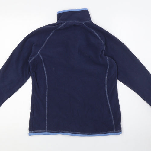 Mountain Warehouse Womens Blue Polyester Pullover Sweatshirt Size 12 Zip - Two Tone