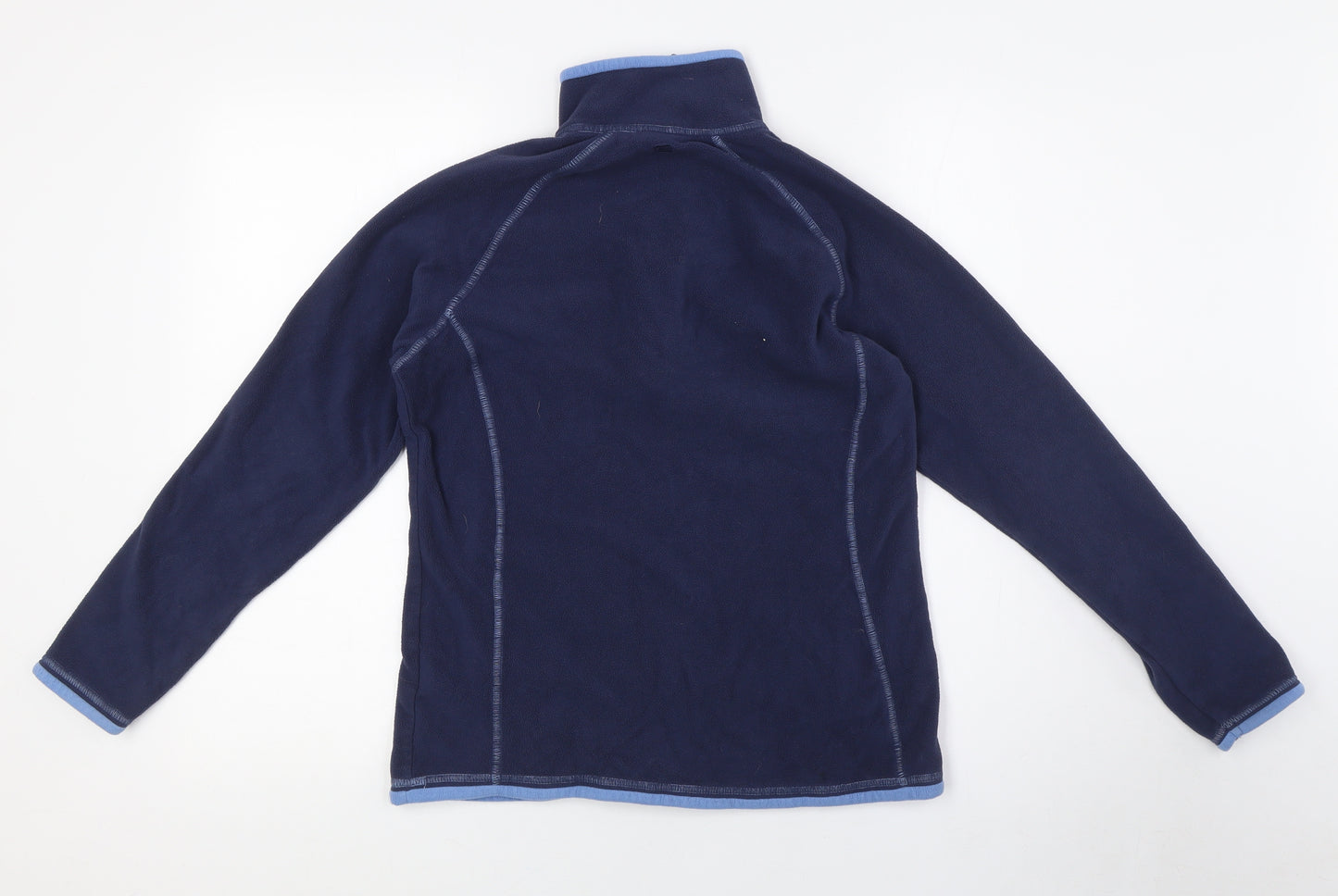 Mountain Warehouse Womens Blue Polyester Pullover Sweatshirt Size 12 Zip - Two Tone