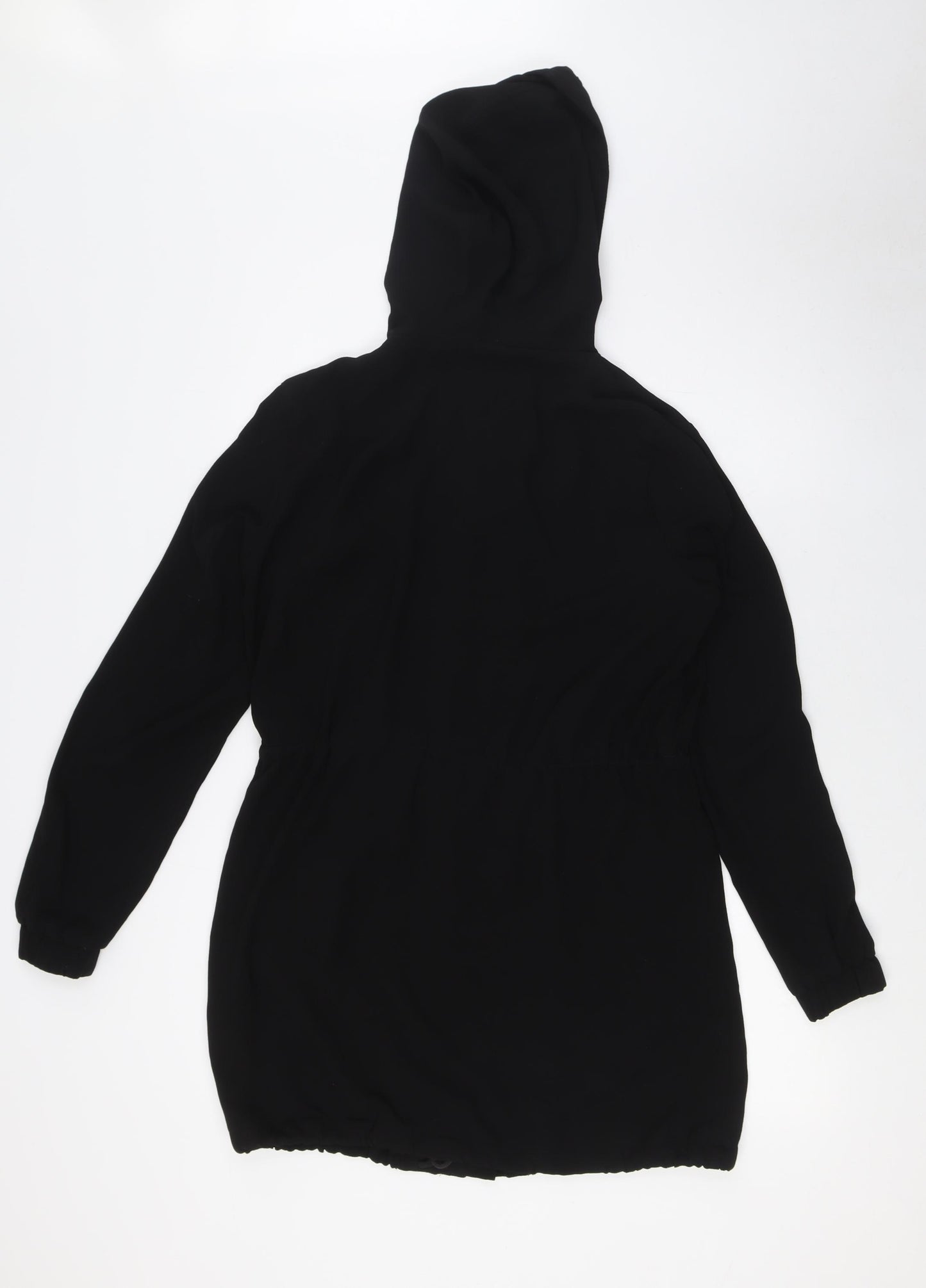 Divided by H&M Womens Black Jacket Size 6 Zip - Pull Cord Waist