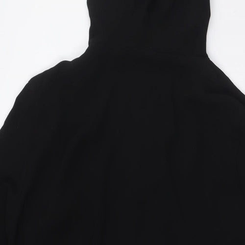 Divided by H&M Womens Black Jacket Size 6 Zip - Pull Cord Waist