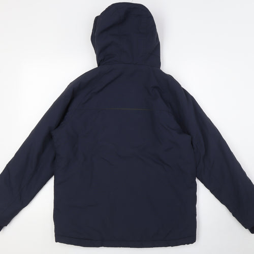 NEXT Girls Blue Basic Coat Coat Size 12 Years Zip