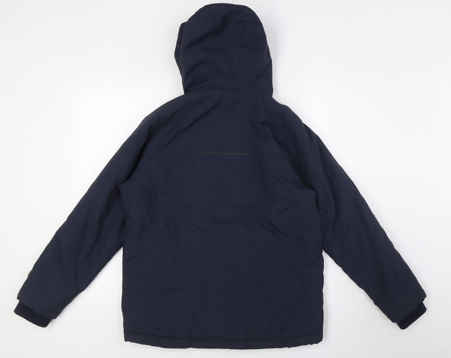NEXT Girls Blue Basic Coat Coat Size 12 Years Zip