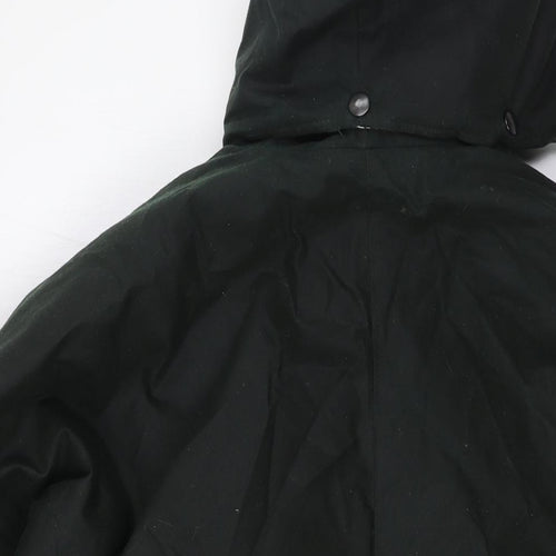 WaxBerry Mens Green Overcoat Coat Size M Zip - Wax