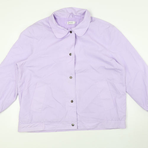 Damart Womens Purple Jacket Size 20 Snap