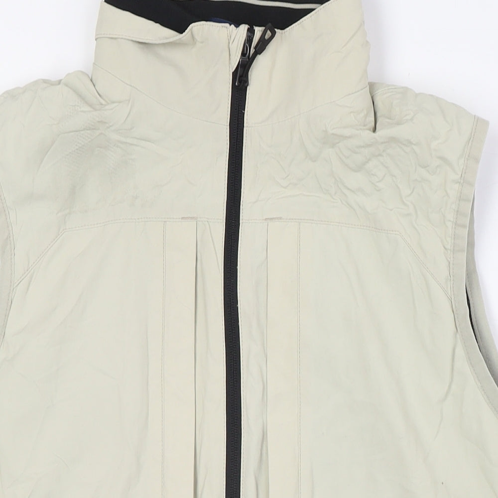 Blue Harbour Mens Beige Gilet Waistcoat Size M Zip