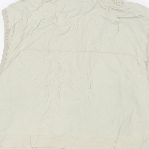 Blue Harbour Mens Beige Gilet Waistcoat Size M Zip