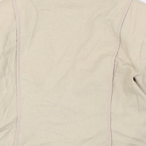 Marks and Spencer Womens Beige Jacket Size 12 Button