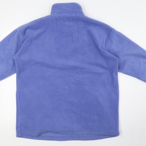 Nuggets Womens Blue Polyester Pullover Sweatshirt Size M Zip - Pockets