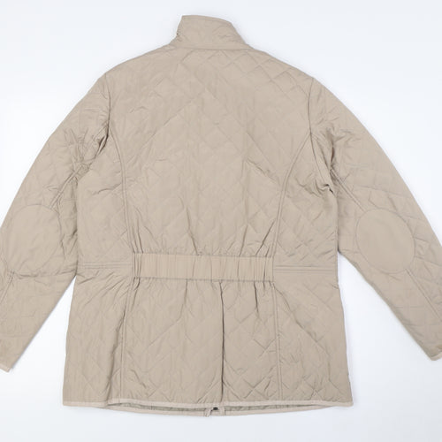 Marks and Spencer Womens Beige Jacket Size 14 Snap
