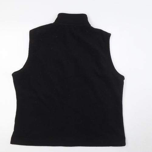 ISLE Womens Black Gilet Waistcoat Size 22 Zip - Size 22-24