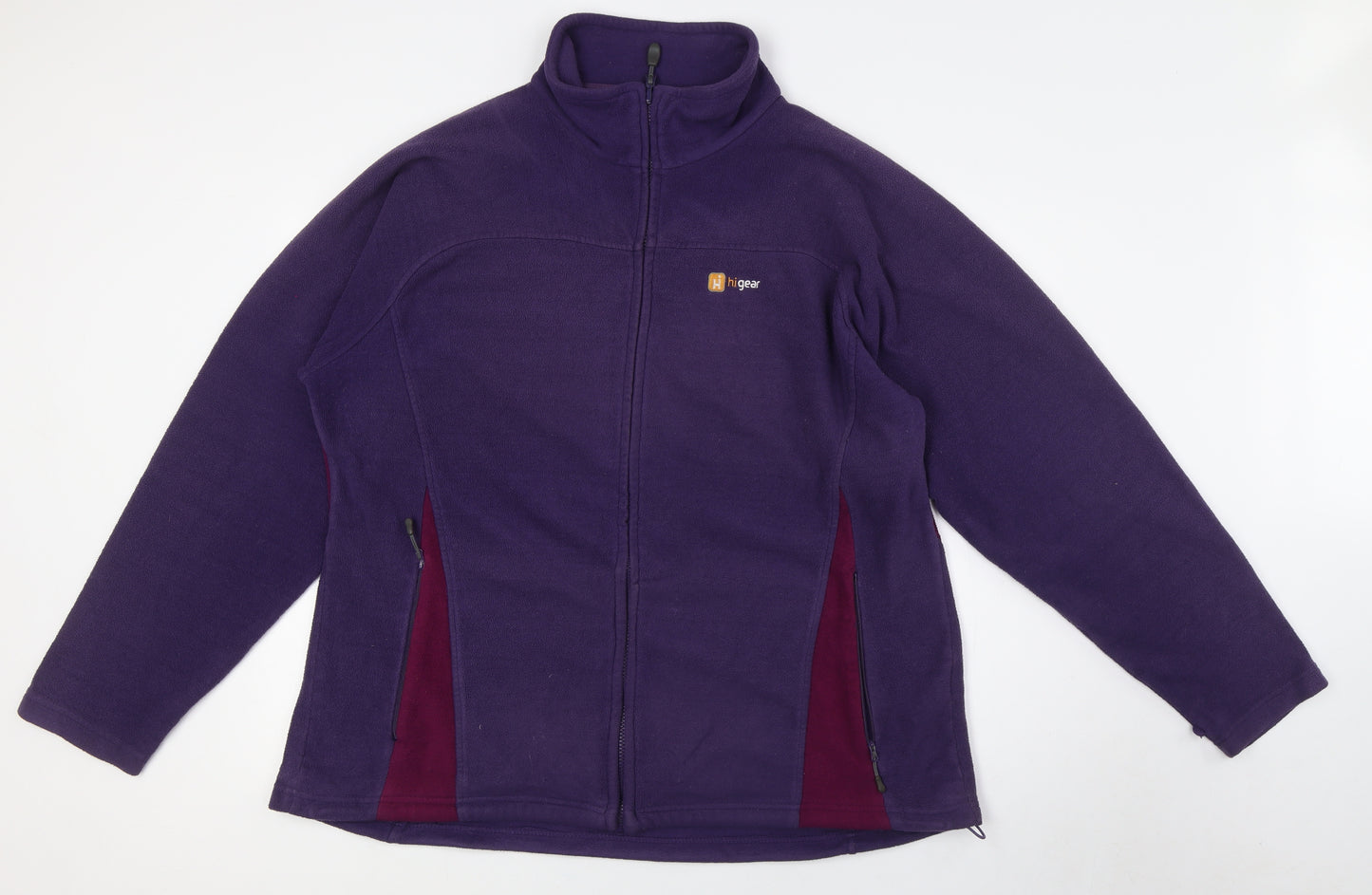 Hi Gear Womens Purple Jacket Coatigan Size 20 Zip - Interactive