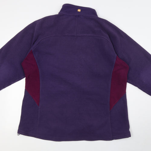 Hi Gear Womens Purple Jacket Coatigan Size 20 Zip - Interactive