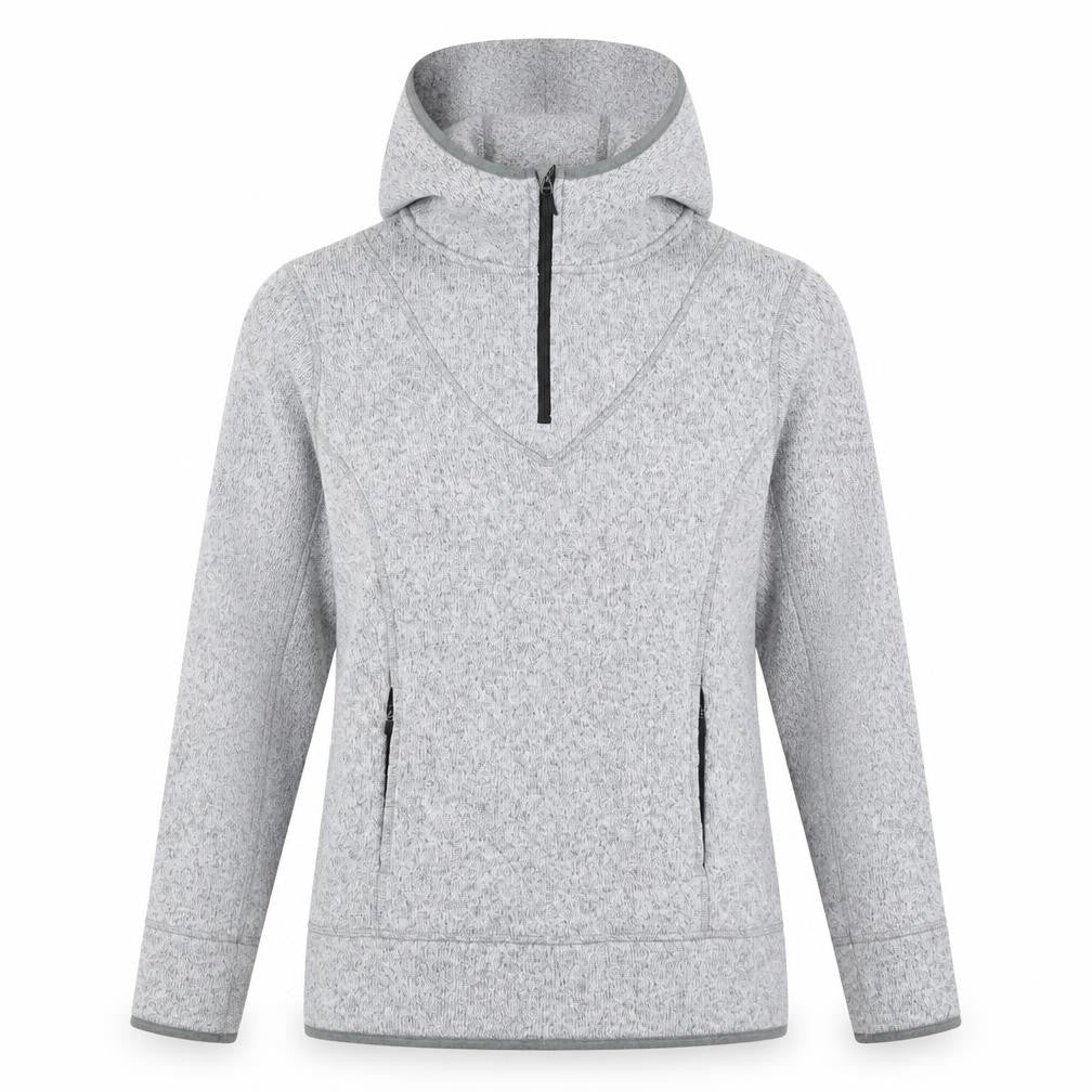 Next Womens Grey Polyester Pullover Hoodie Size 8 Zip - Pockets