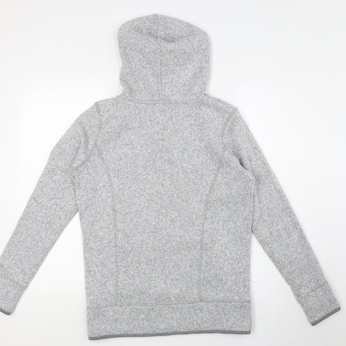 NEXT Womens Grey Polyester Pullover Hoodie Size 8 Zip - Pockets