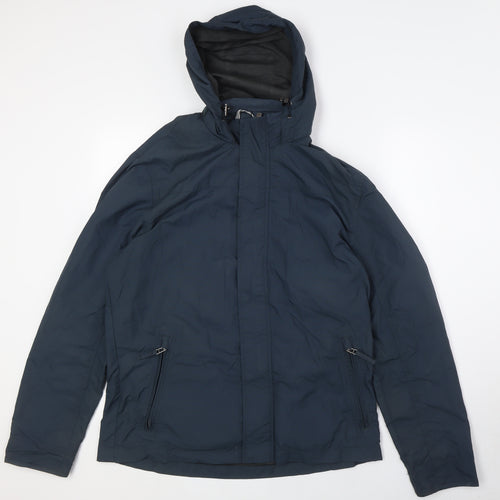 Atlantic Bay Mens Blue Jacket Size M Zip