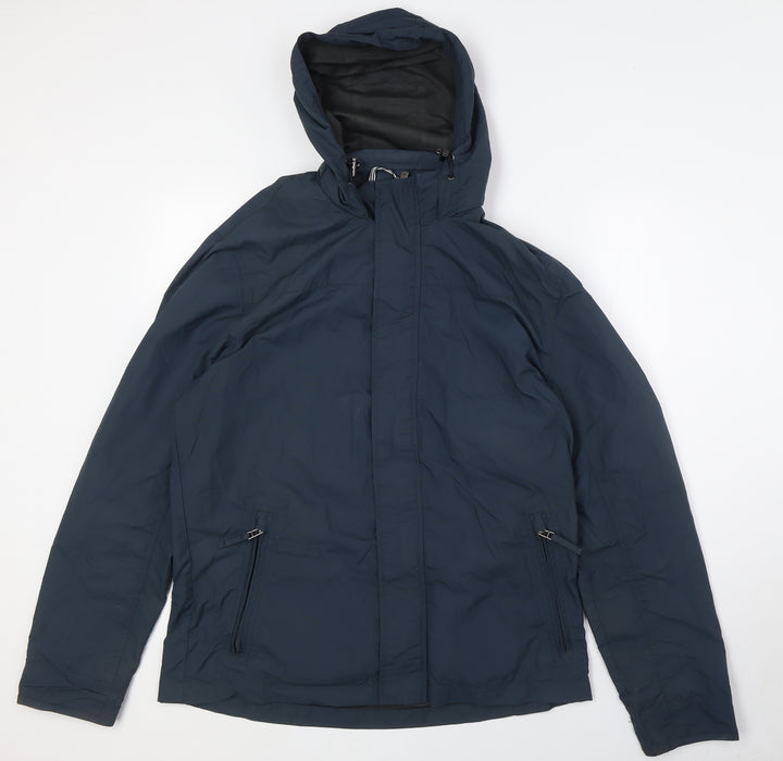 Atlantic Bay Mens Blue Jacket Size M Zip