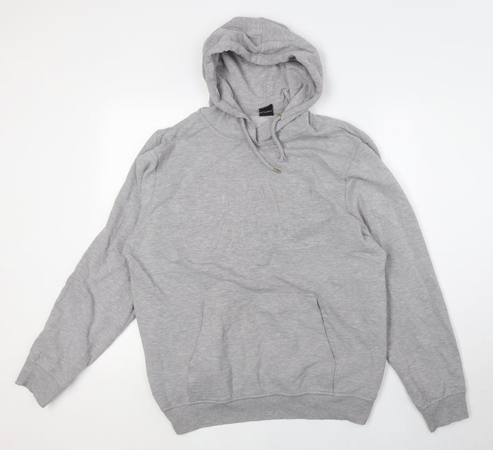 Star Wars Mens Grey Cotton Pullover Hoodie Size L - Star Wars
