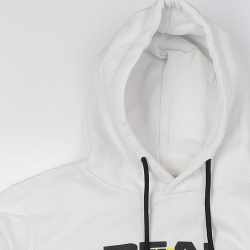 Bershka Womens White Cotton Pullover Sweatshirt Size XS - Real Dream