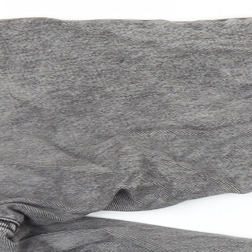 Topshop Womens Green Herringbone Cotton Skinny Jeans Size 26 in L23 in Regular - Distressed Hems