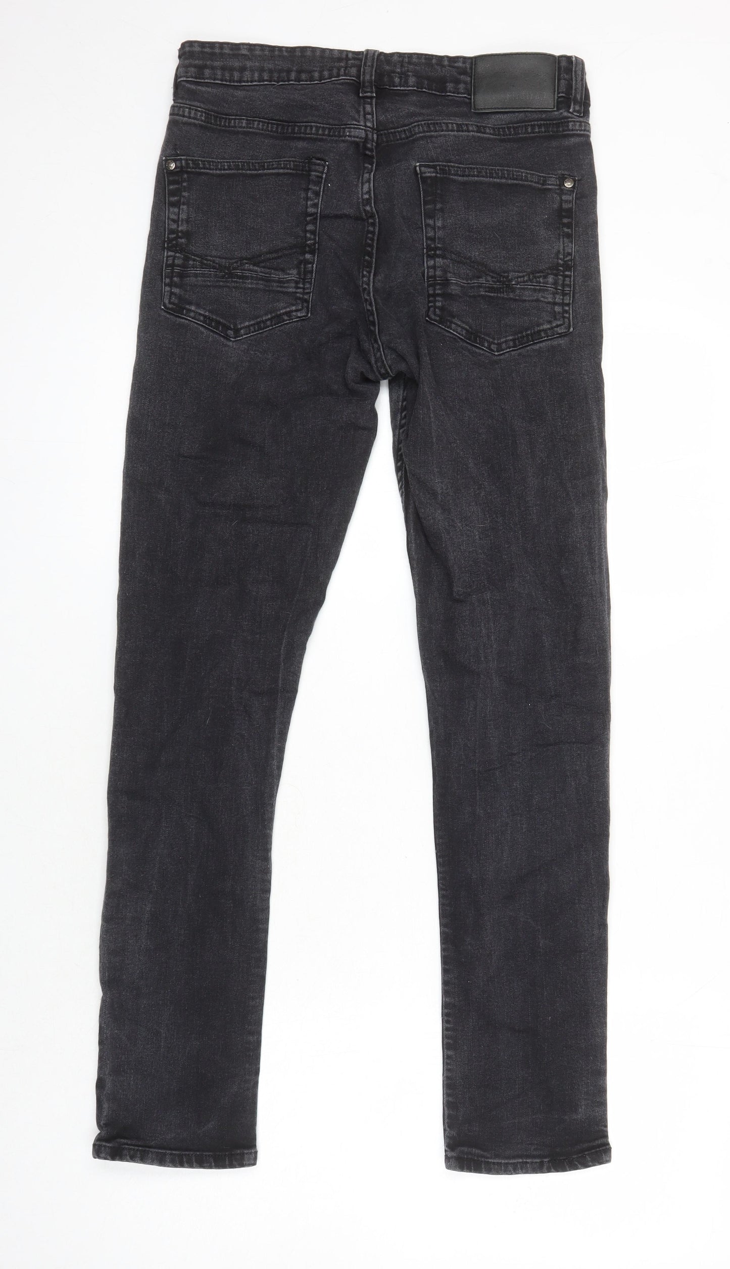 Firetrap Womens Black Cotton Skinny Jeans Size 32 in L28 in Regular