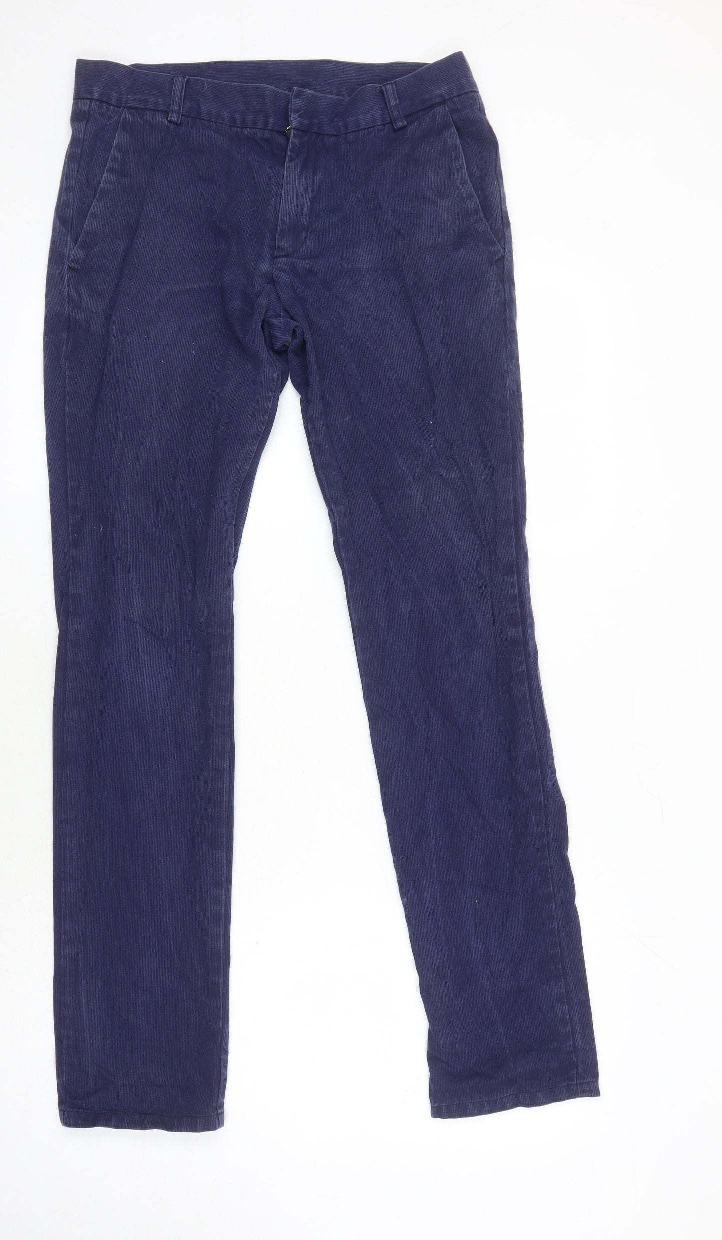 Aqua Womens Blue Cotton Straight Jeans Size 30 in L30 in Regular