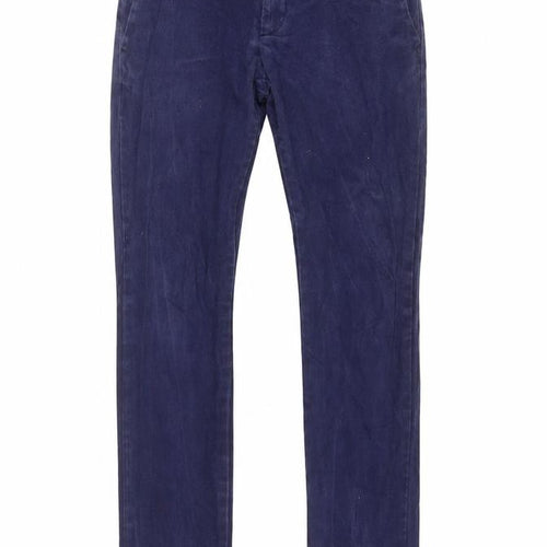 Aqua Womens Blue Cotton Straight Jeans Size 30 in L30 in Regular