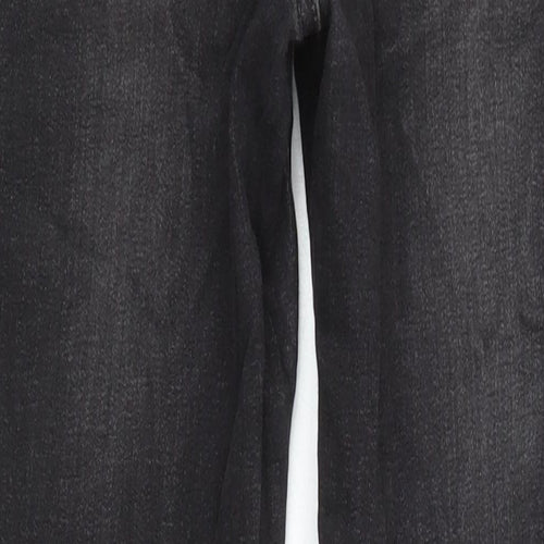 NEXT Womens Black Cotton Skinny Jeans Size 12 L23 in Slim