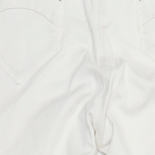 ZERRES Womens Ivory Cotton Skinny Jeans Size 16 L23 in Regular