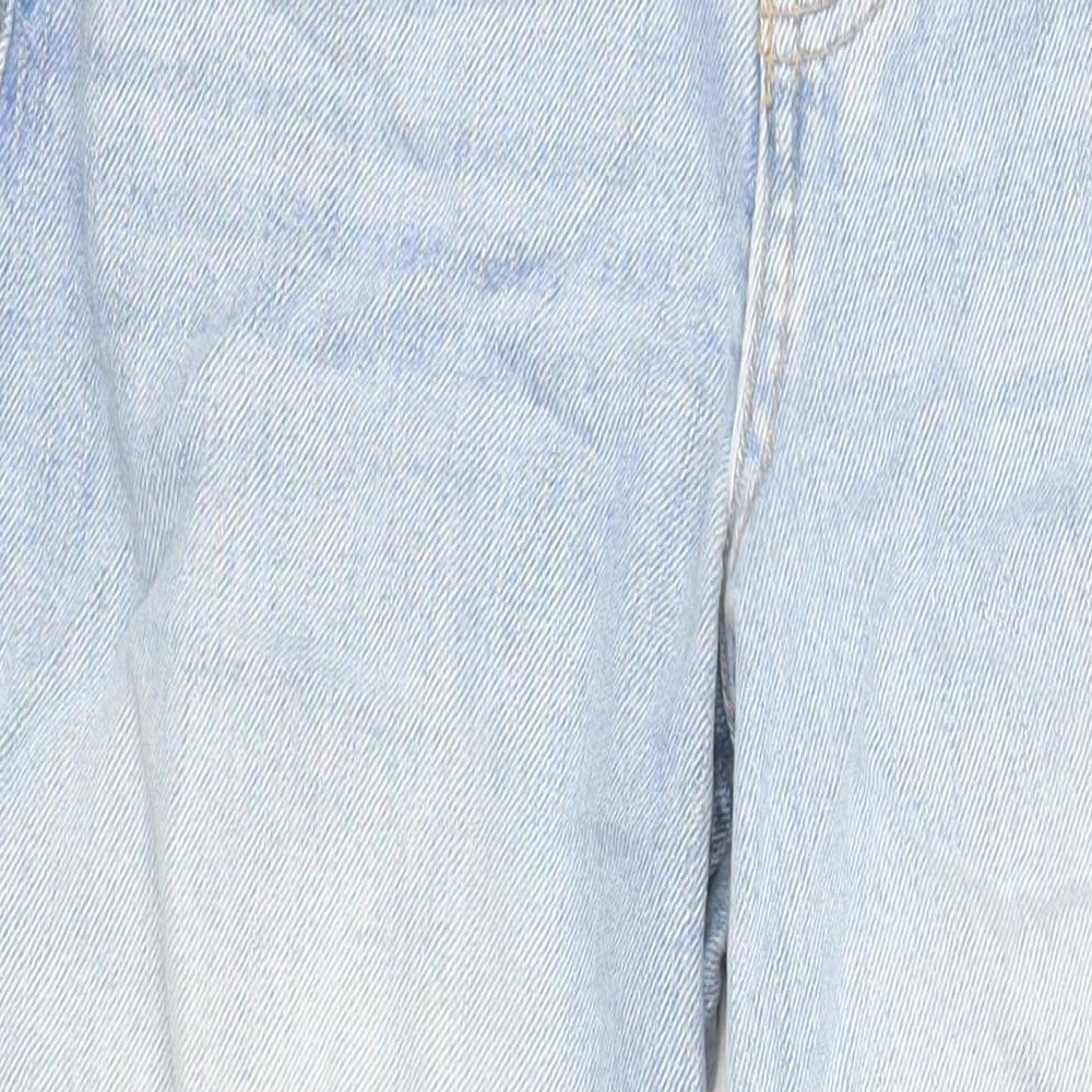 George Womens Blue Cotton Mom Jeans Size 8 L29 in Regular