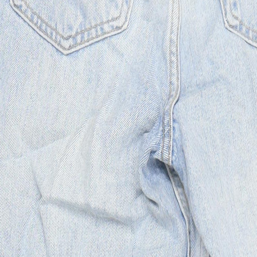 George Womens Blue Cotton Mom Jeans Size 8 L29 in Regular