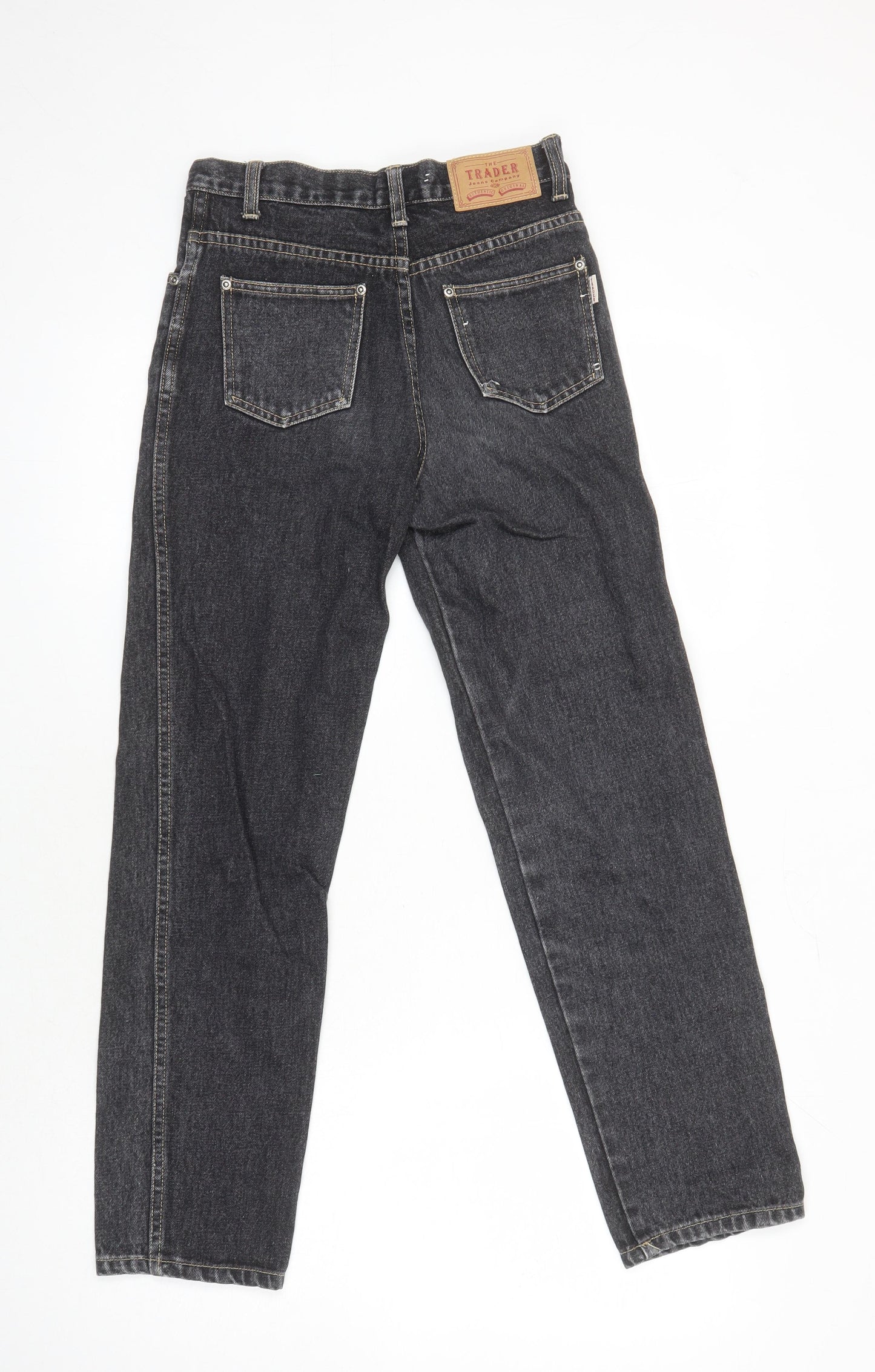 The trader Boys Black 100% Cotton Straight Jeans Size 12 Years L26 in Regular