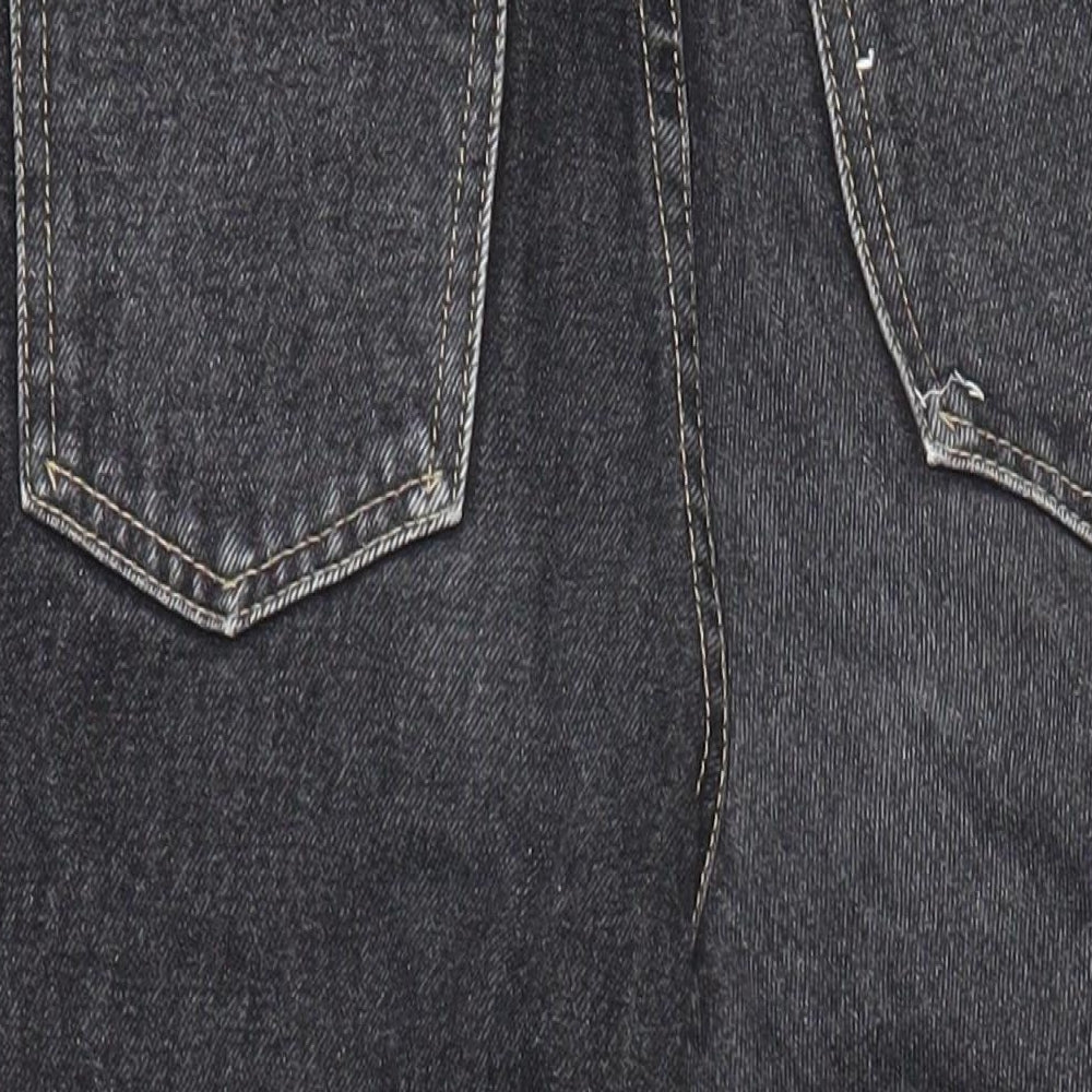 The trader Boys Black 100% Cotton Straight Jeans Size 12 Years L26 in Regular