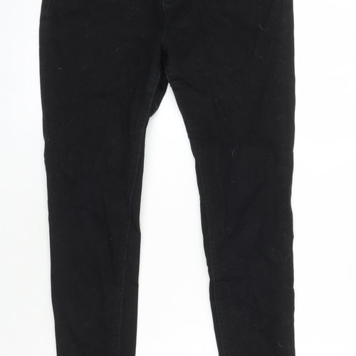 New Look Womens Black Cotton Skinny Jeans Size 14 L26 in Regular