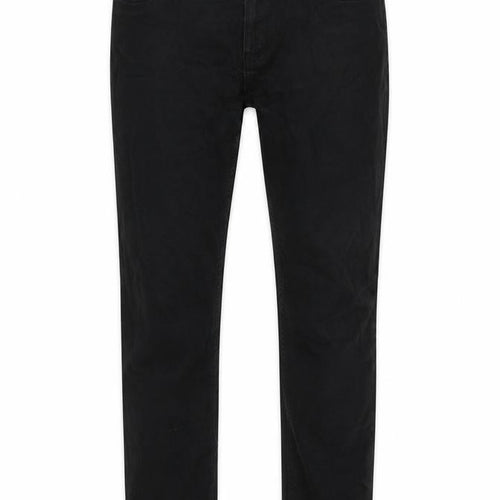 Denim Co Womens Black Herringbone Cotton Mom Jeans Size 34 in L28 in Regular