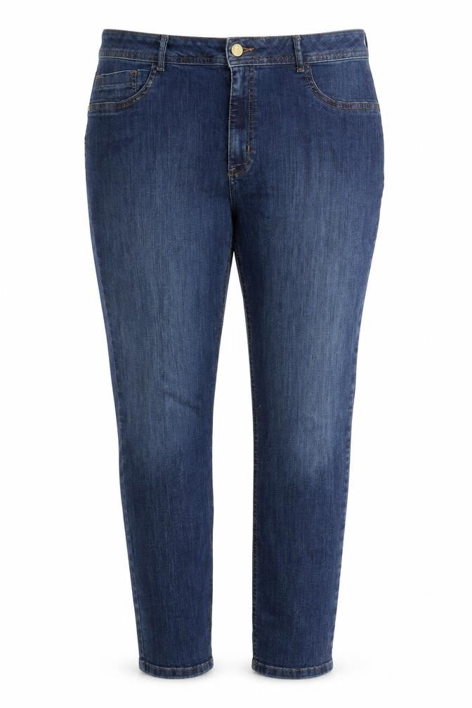 Harris Womens Blue Cotton Straight Jeans Size 18 L27 in Regular