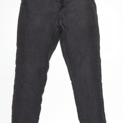 Nutmeg Womens Beige Cotton Skinny Jeans Size 12 L26.5 in Regular