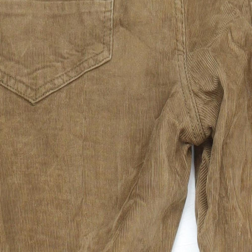 Denim Co. Mens Brown Herringbone Cotton Straight Jeans Size 34 in L28 in Regular