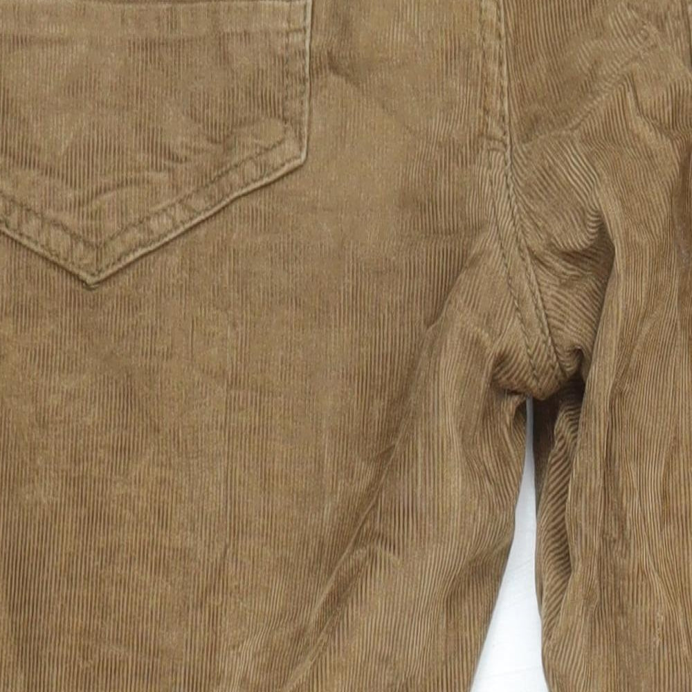 Denim Co. Mens Brown Herringbone Cotton Straight Jeans Size 34 in L28 in Regular