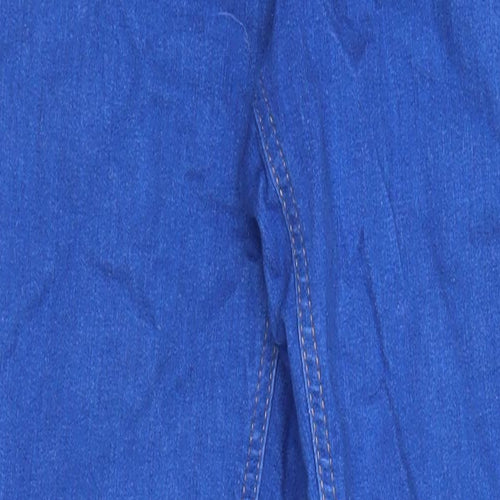Long Tall Sally Womens Blue Cotton Skinny Jeans Size 12 L32 in Regular