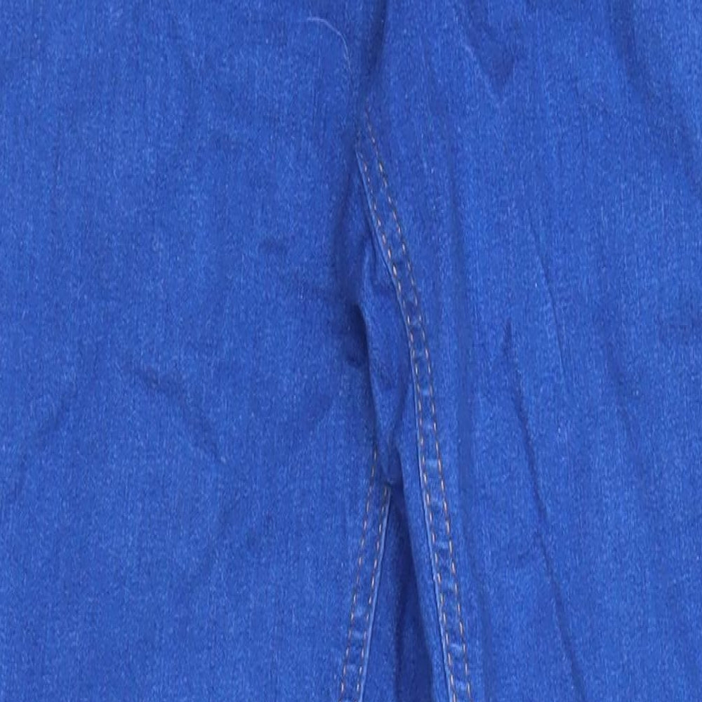Long Tall Sally Womens Blue Cotton Skinny Jeans Size 12 L32 in Regular
