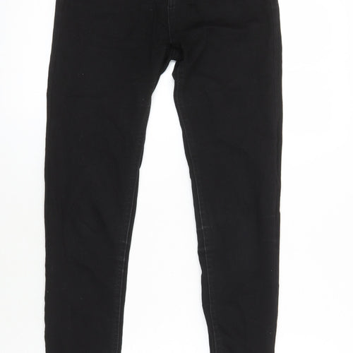 Pull&Bear Womens Black Cotton Skinny Jeans Size 10 L26.5 in Regular