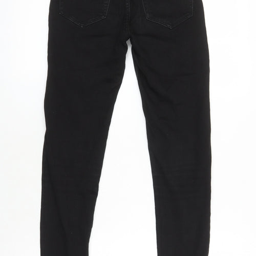 Pull&Bear Womens Black Cotton Skinny Jeans Size 10 L26.5 in Regular