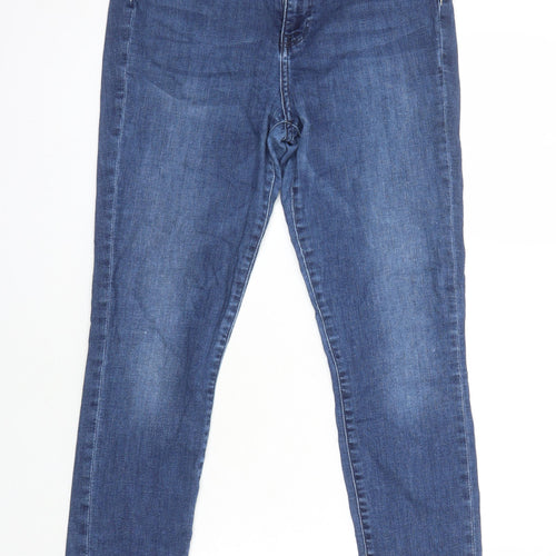 & denim Womens Blue Cotton Skinny Jeans Size 30 in L27 in Regular
