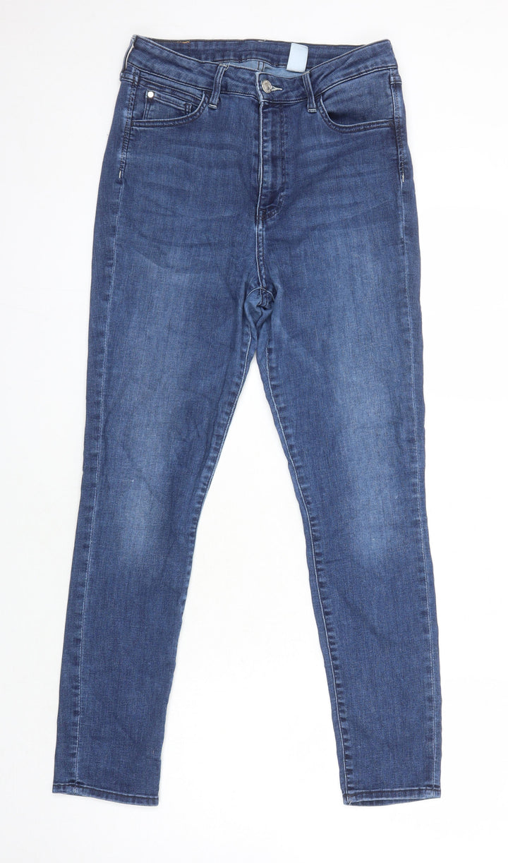 & denim Womens Blue Cotton Skinny Jeans Size 30 in L27 in Regular
